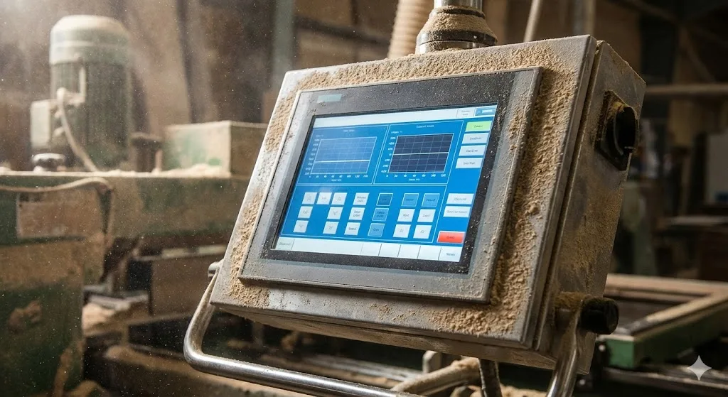 Staubgeschütztes Display